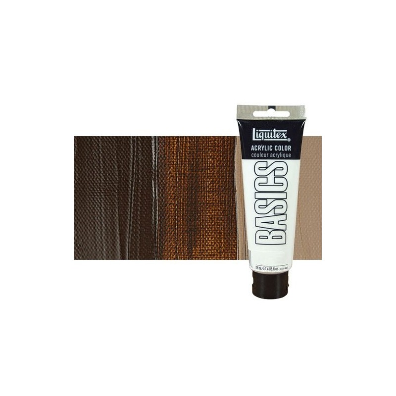 Fine art shop - Liquitex Basics Acrylic n.128 Burnt Umber, 118 ml. | totenart.com