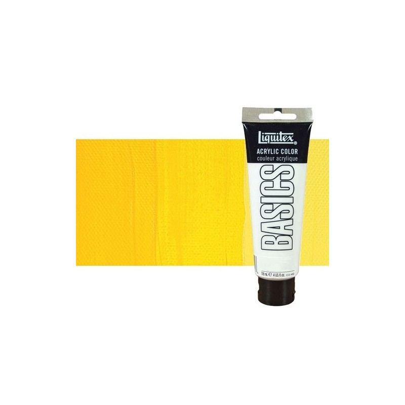 Fine art shop - Liquitex Basics Acrylic n.830 Medium Cad. Yellow Hue, 118 ml. | totenart.com