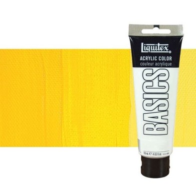 Fine art shop - Liquitex Basics Acrylic n.830 Medium Cad. Yellow Hue, 118 ml. | totenart.com