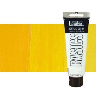 Fine art shop - Liquitex Basics Acrylic n.163 Dark Cad. Yellow Hue, 118 ml. | totenart.com