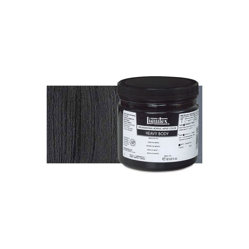 Fine art shop - Liquitex Acrylic \nIvory Black Hue Heavy Body,946 ml. | totenart.com