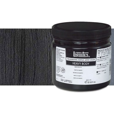 Fine art shop - Liquitex Acrylic \nIvory Black Hue Heavy Body,946 ml. | totenart.com