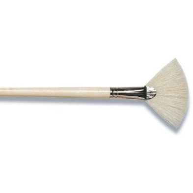 Bristle Fan Brush, Long handle, n. 6