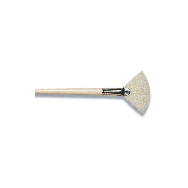 Bristle Fan Brush, Long handle, n. 0