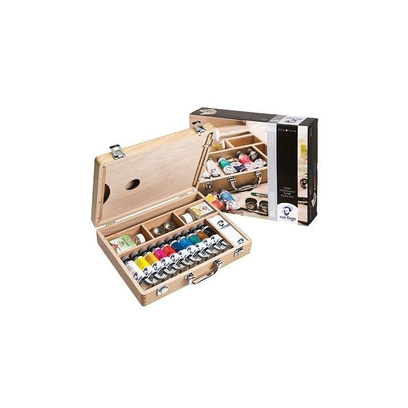 Fine art shop - Set de regalo óleo Van Gohg: maleta, caballete y 3 lienzos | totenart.com