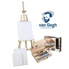 Fine art shop - Set de regalo óleo Van Gohg: maleta, caballete y 3 lienzos | totenart.com
