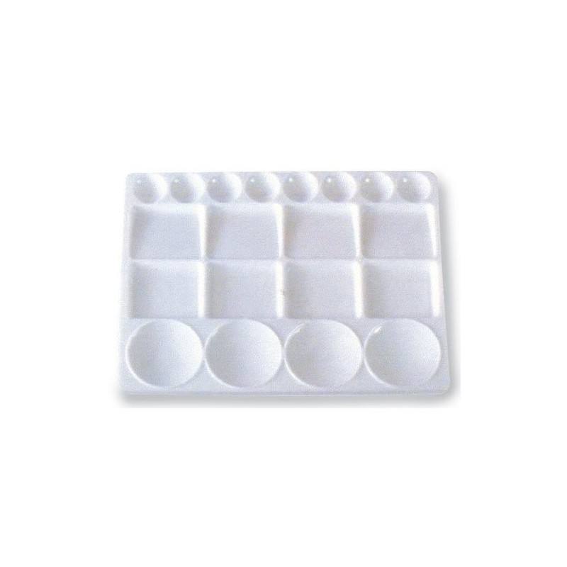  Fine art shop - Rectangular Plastic Palette with 20 holes, 25x33 cm. | totenart.com