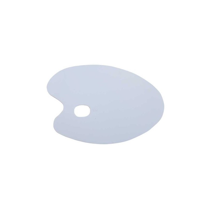  Fine art shop - Palette oval transparent acrylic resin (28x40 cm) | totenart.com