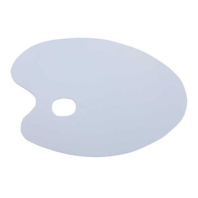  Fine art shop - Palette oval transparent acrylic resin (28x40 cm) | totenart.com