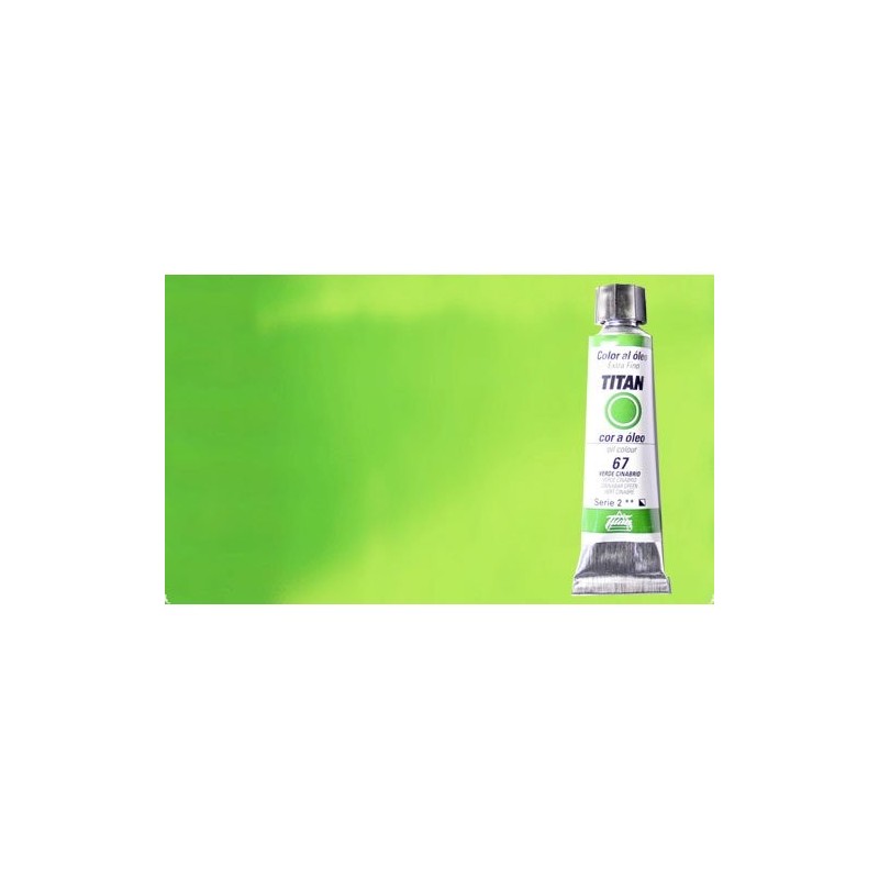 Fine art shop - Oil Titan Extra Fine, Permanent Yellowish Green, 20 ml. | totenart.com