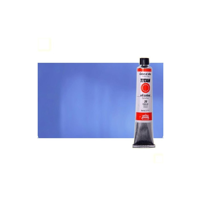 Fine art shop - Oil Titan Extra Fine, Azul Cyan, 60 ml. | totenart.com