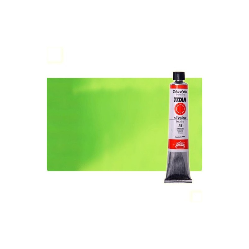 Fine art shop - Oil Titan Extra Fine, Permanent Yellowish Green, 60 ml. | totenart.com