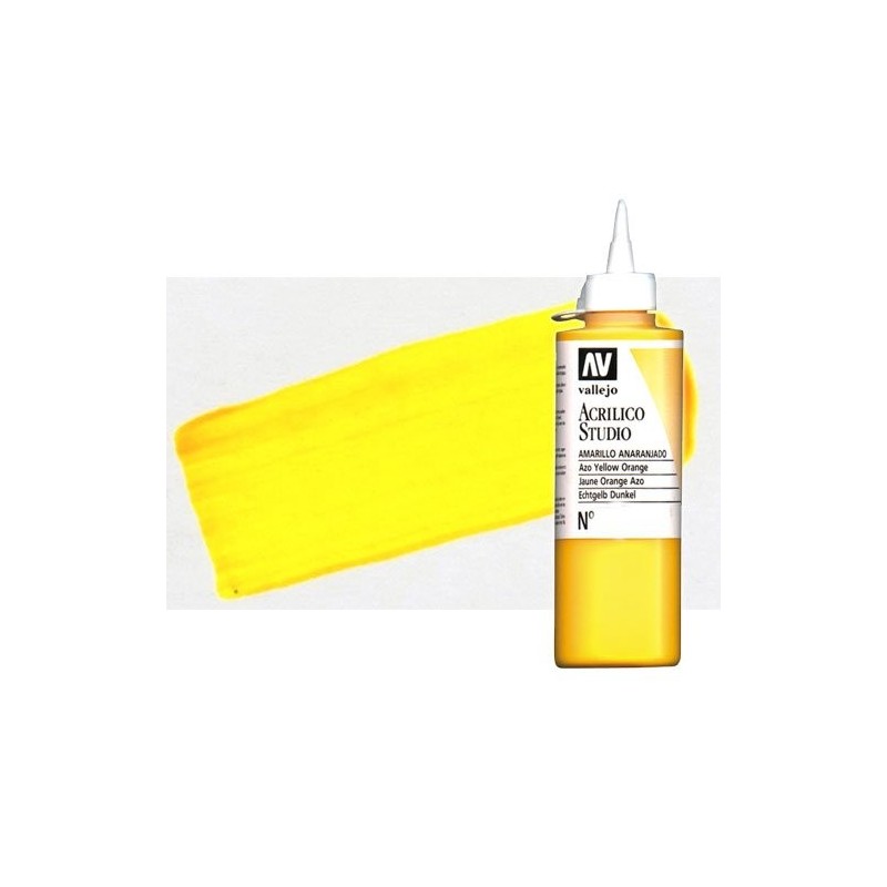 Fine art shop - Acrylic Vallejo, Fluorescent Lemon Yellow, 200 ml. | totenart.com