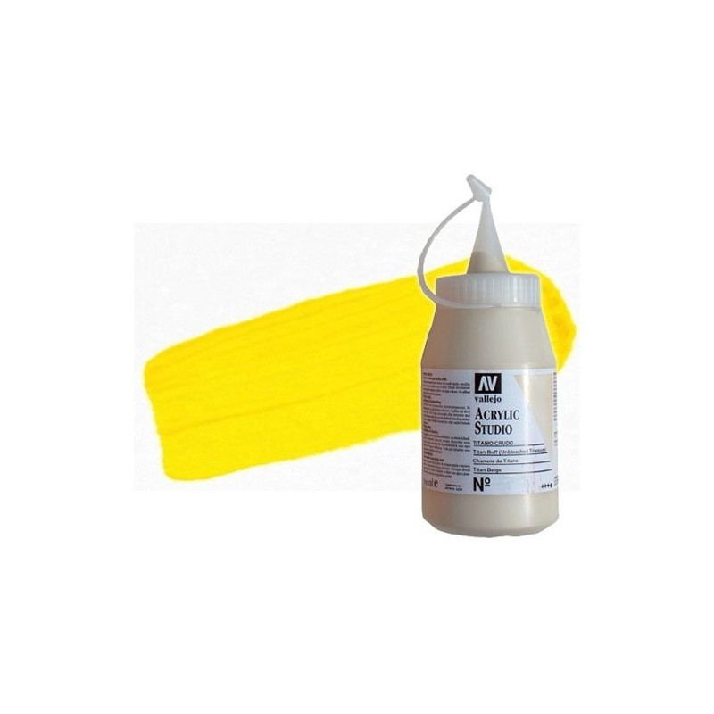 Fine art shop - Acrylic Vallejo, Cadmium Yellow Hue, 500 ml. | totenart.com
