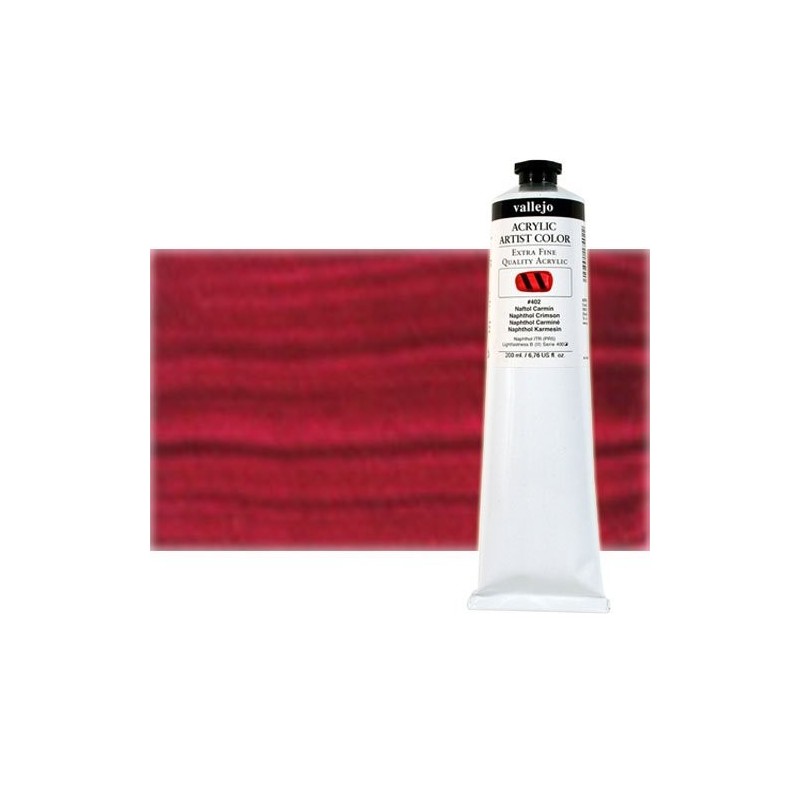Fine art shop - Acrylic Artist Vallejo Quinacridone Crimson, 200 ml. | totenart.com