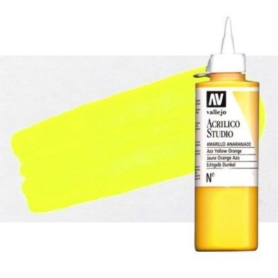 Fine art shop - Acrylic Vallejo, Fluorescent Lemon Yellow, 200 ml. | totenart.com