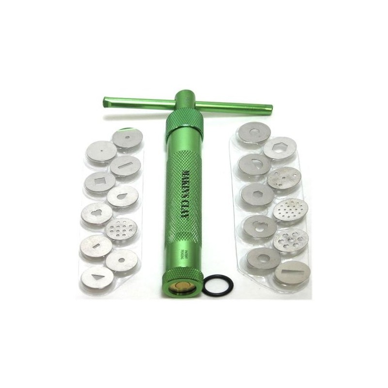 Jeringa extrusora profesional para arcilla con 20 discos - Totenart