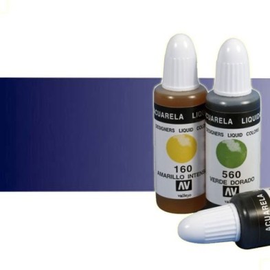 Fine art shop - Liquid Watercolour Vallejo, Navy Blue, 32 ml. | totenart.com
