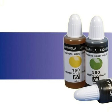 Fine art shop - Liquid Watercolour Vallejo, Purple Blue, 32 ml. | totenart.com