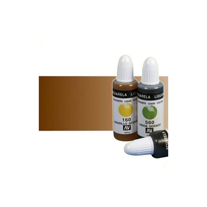 Fine art shop - Liquid Watercolour Vallejo, Intense Brown, 32 ml. | totenart.com