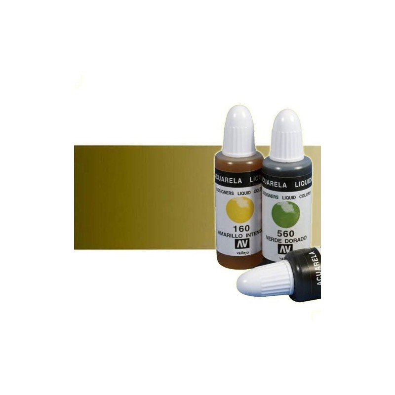 Fine art shop - Liquid Watercolour Vallejo, Golden Olive, 32 ml. | totenart.com