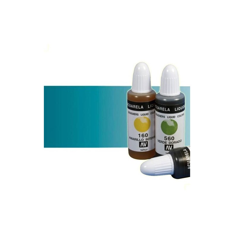 Fine art shop - Liquid Watercolour Vallejo, Turquoise, 32 ml. | totenart.com