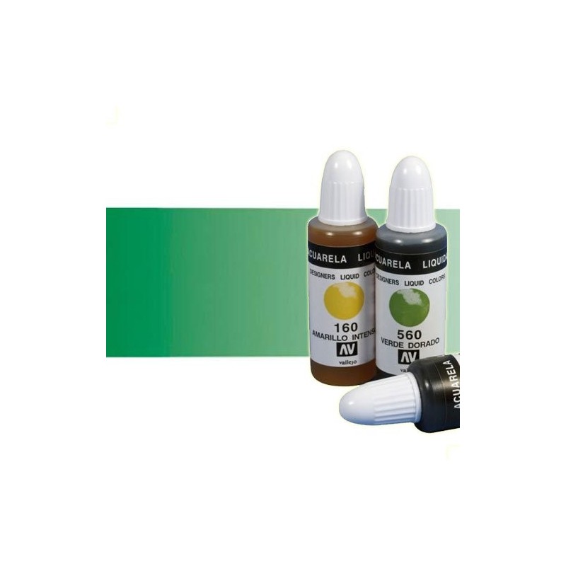 Fine art shop - Liquid Watercolour Vallejo, Forest Green, 32 ml. | totenart.com