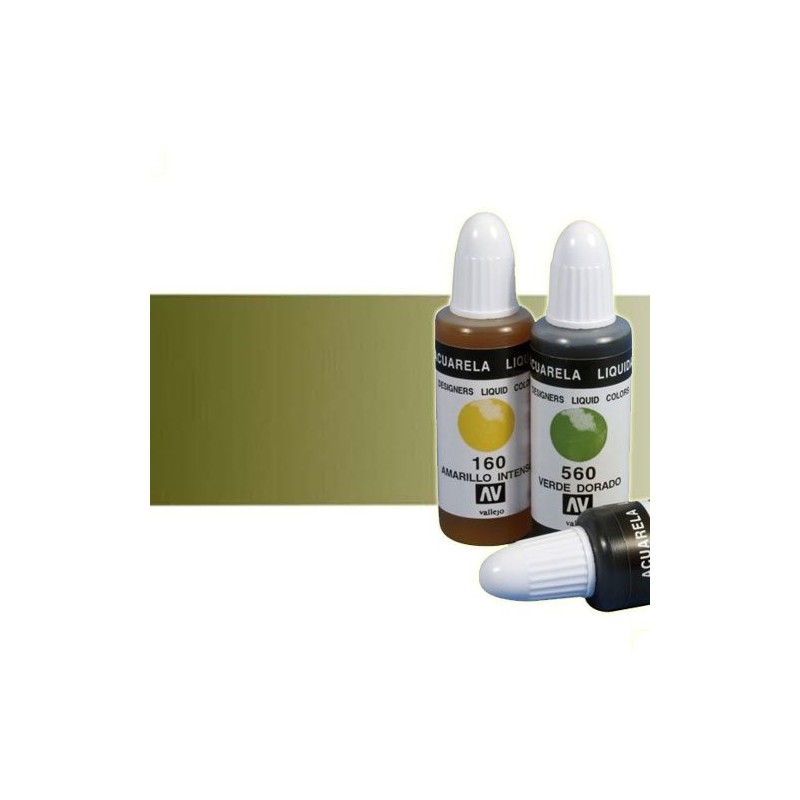 Fine art shop - Liquid Watercolour Vallejo, Olive Green, 32 ml. | totenart.com
