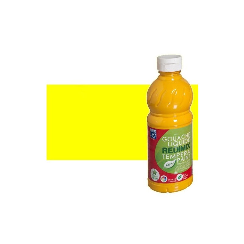 Gouache liquido Amarillo Primario, Lefranc, 1000 ml