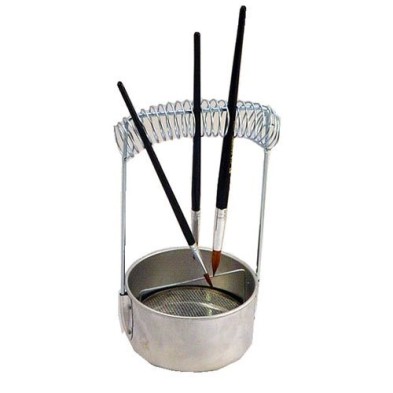 Pot for cleaning brushes