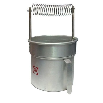 Por for cleaning brushes with double support