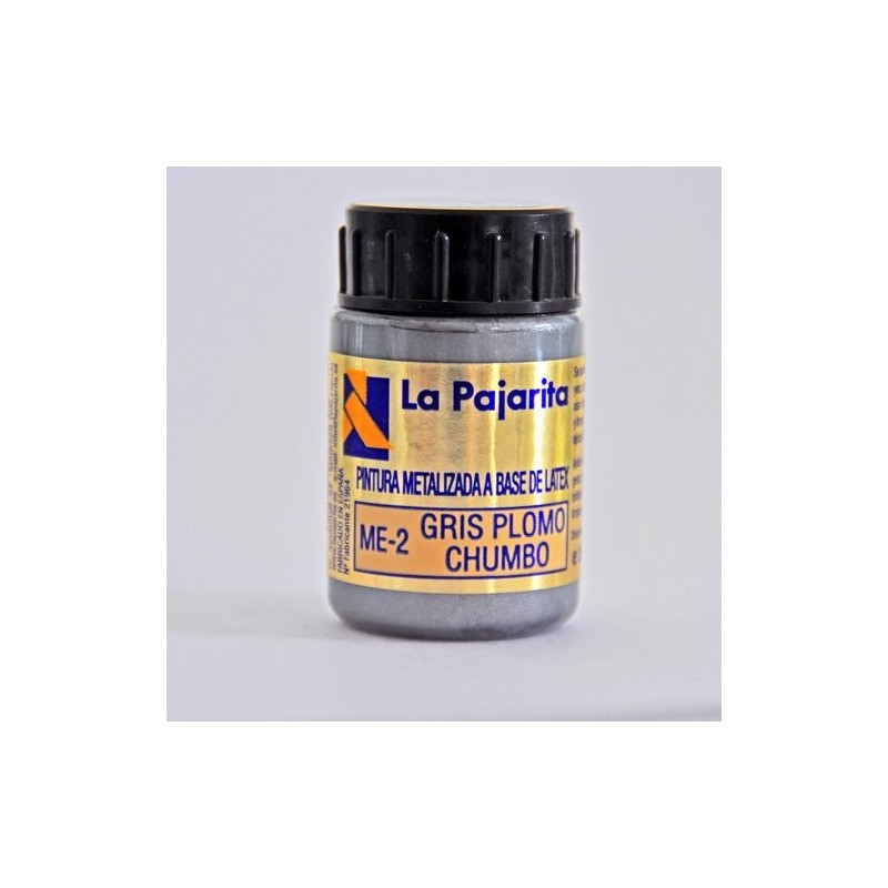 Fine art shop - La Pajarita Gouache Metalllic Lead Gray ME-02, 35 ml. | totenart.com