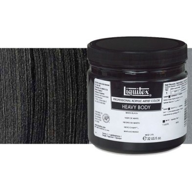 Fine art shop - Liquitex Acrylic \nIvory Black Hue Heavy Body,473 ml. | totenart.com
