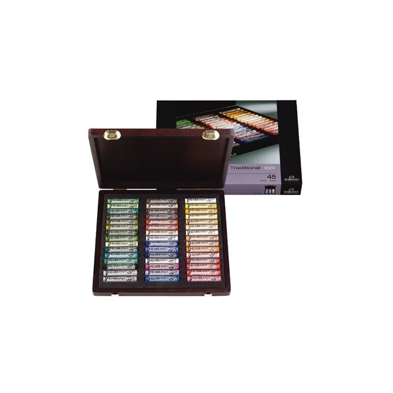  Fine art shop - Wooden box pastels Rembrandt Tradition 45 uds. Landscape | totenart.com