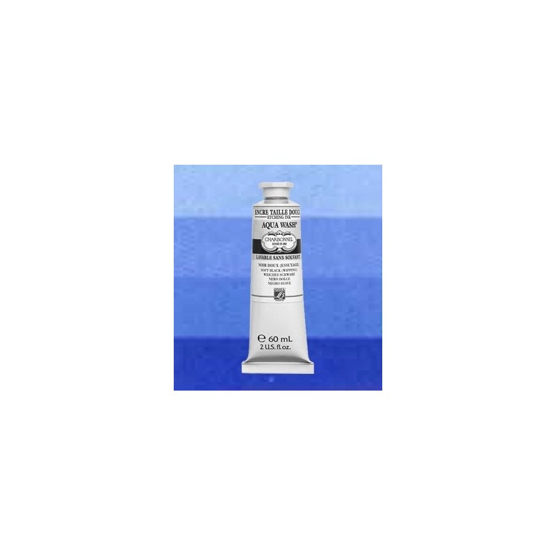Charbonnel Aqua Wash Etching Inks, Ultramarine Blue, 60 ml.