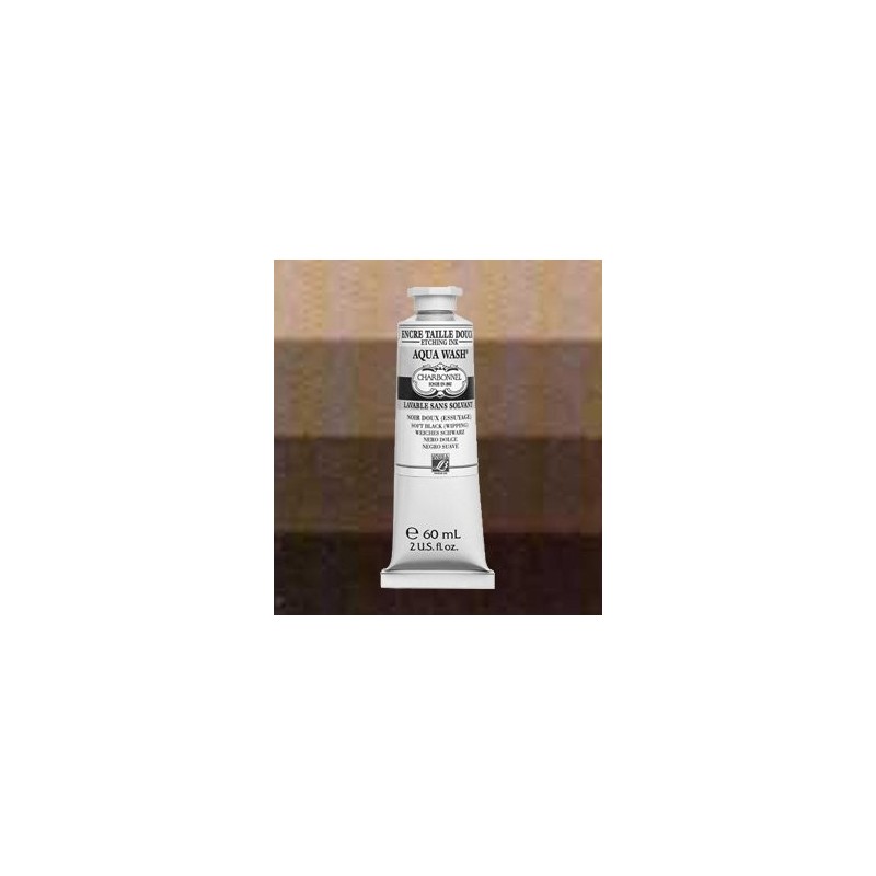 Charbonnel Aqua Wash Etching Inks, Basic Bistre, 60 ml.