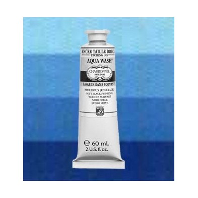 Charbonnel Aqua Wash Etching Inks, Prusian Blue, 60 ml.