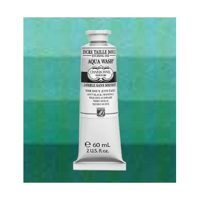 Charbonnel Aqua Wash Etching Inks, Esmerald Green, 60 ml.