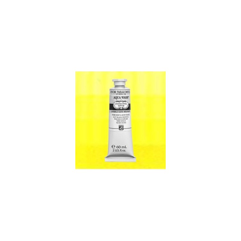 Charbonnel Aqua Wash Etching Inks, Spring Yellow, 60 ml.