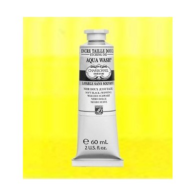 Charbonnel Aqua Wash Etching Inks, Spring Yellow, 60 ml.