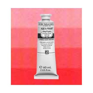Charbonnel Aqua Wash Etching Inks, Bruise Red, 60 ml.