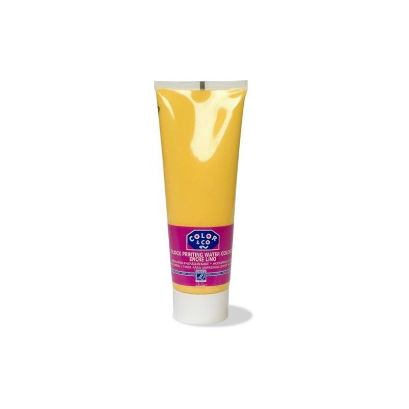 \nFine art shop - Linocut printing ink Yellow, tube 250 ml | totenart.com