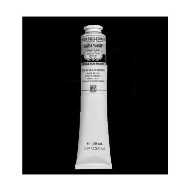 Charbonnel Aqua Wash Etching Inks, Luxe Black C, 60 ml.