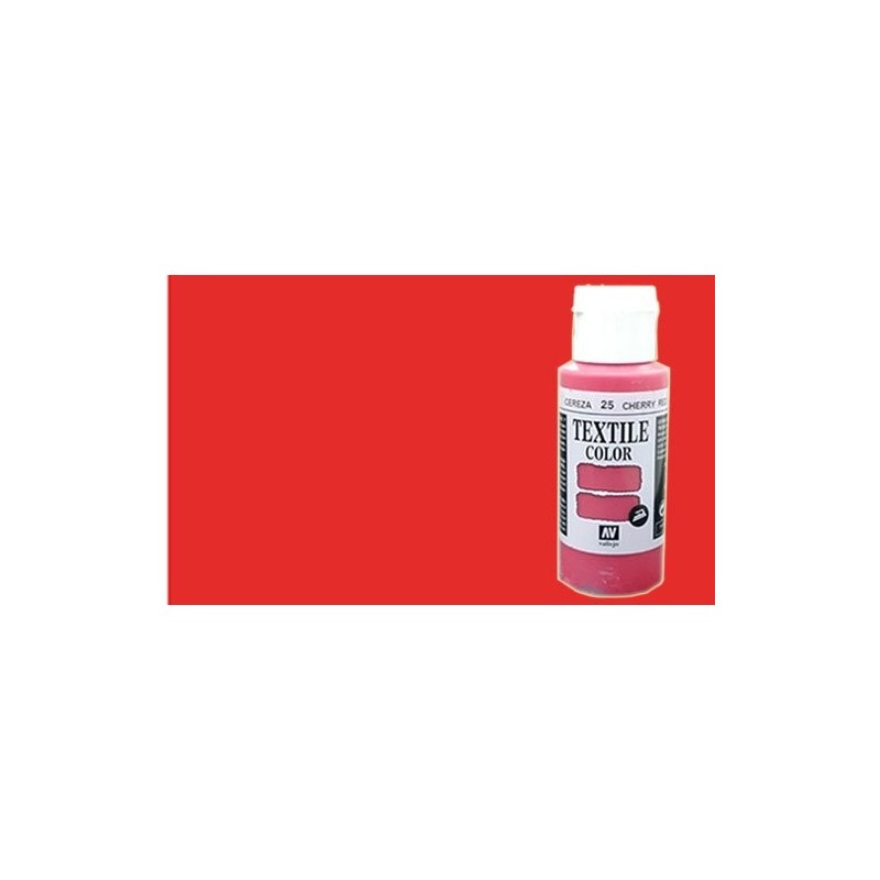 Textile Vallejo Fluorescent Red, 60 ml.