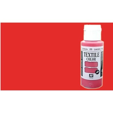 Textile Vallejo Fluorescent Red, 60 ml.