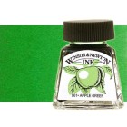 Drawing Ink  Bright Green, Winsor & Newton, 14 ml.