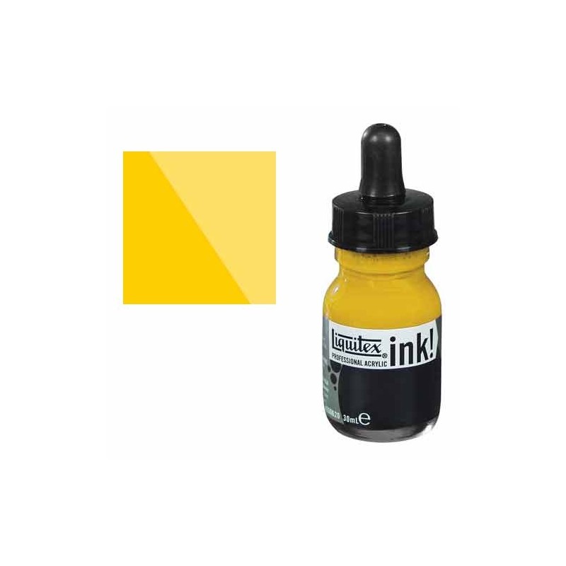 Fine art shop - Liquitex Acrylic Ink Medium Yellow Azo, 30 ml. | totenart.com