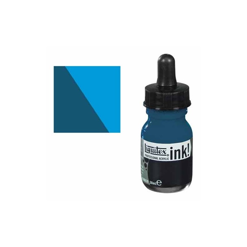 Fine art shop - Liquitex Acrylic Ink Dark Turquoise, 30 ml. | totenart.com