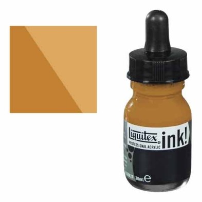 Fine art shop - Liquitex Acrylic Ink Transparent Raw Sienna, 30 ml. | totenart.com