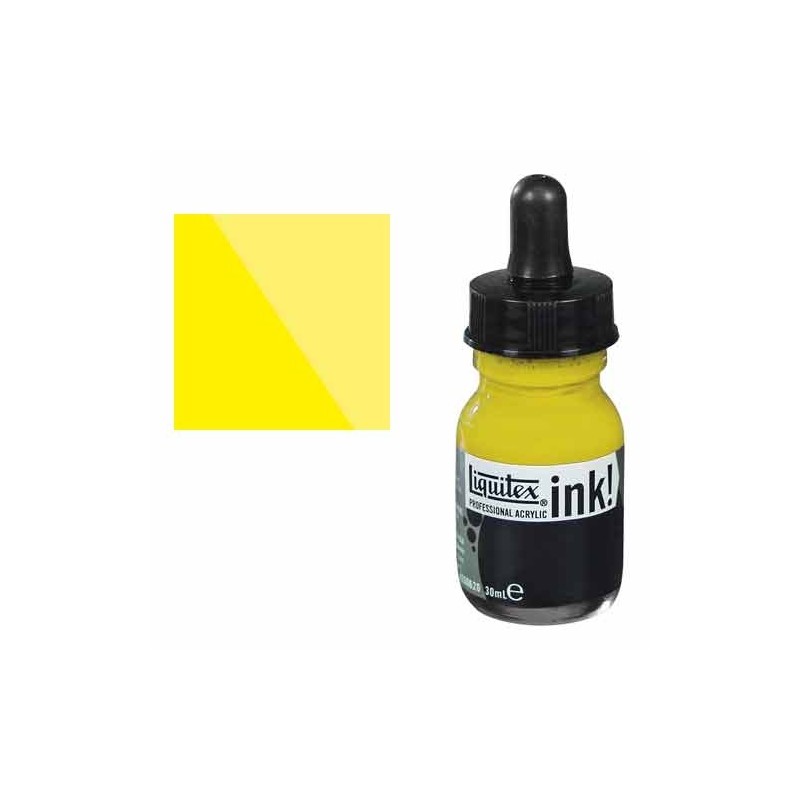 Fine art shop - Liquitex Acrylic Ink Light Cadmium Yellow, 30 ml. | totenart.com